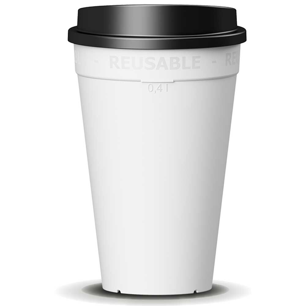 Mehrwegbecher weiß 400 ml