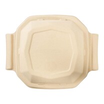 Bagasse Deckel für Menüschalen achteckig aus Bagasse 1000 ml