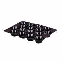 Nestpack-Einlagen aus Kunststoff 30 x 40 cm schwarz 16 Nester Nestpack-Einlagen aus Kunststoff 30 x 40 cm schwarz 16 Nester