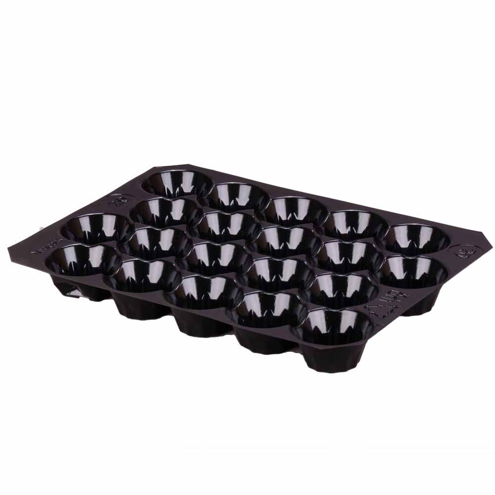 Nestpack-Einlagen aus Kunststoff 30 x 40 cm schwarz 20 Nester Nestpack-Einlagen aus Kunststoff 30 x 40 cm schwarz 20 Nester