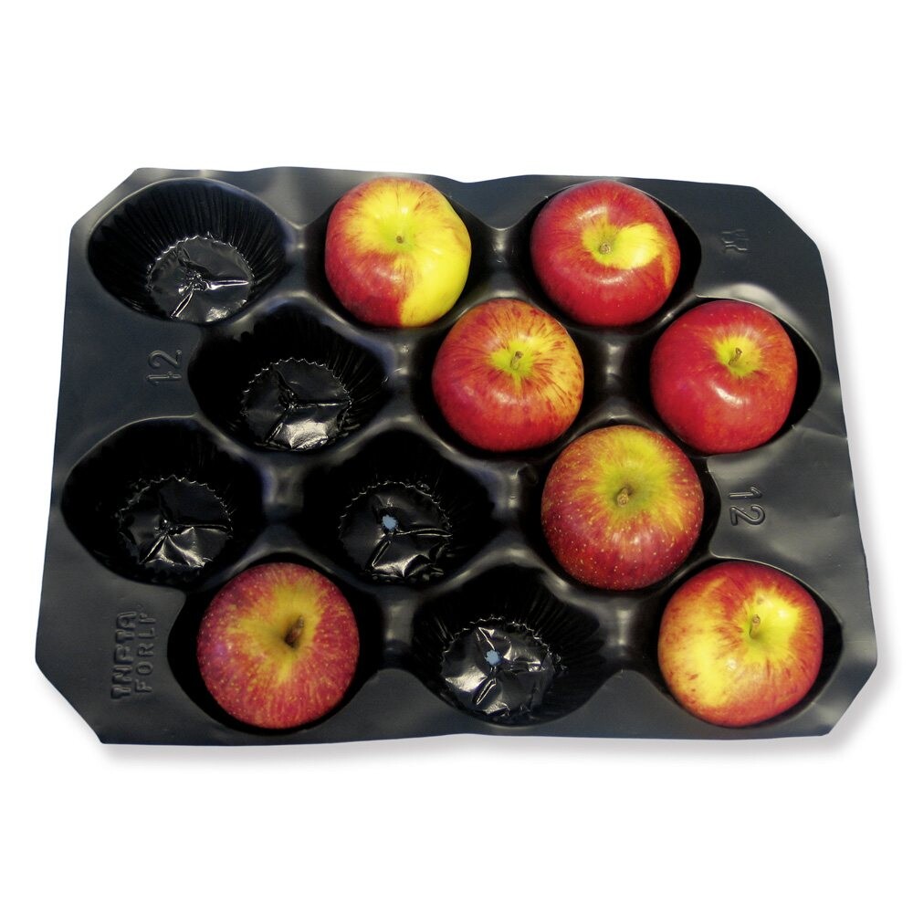 Nestpack-Einlagen aus Kunststoff 30 x 40 cm schwarz 12 Nester