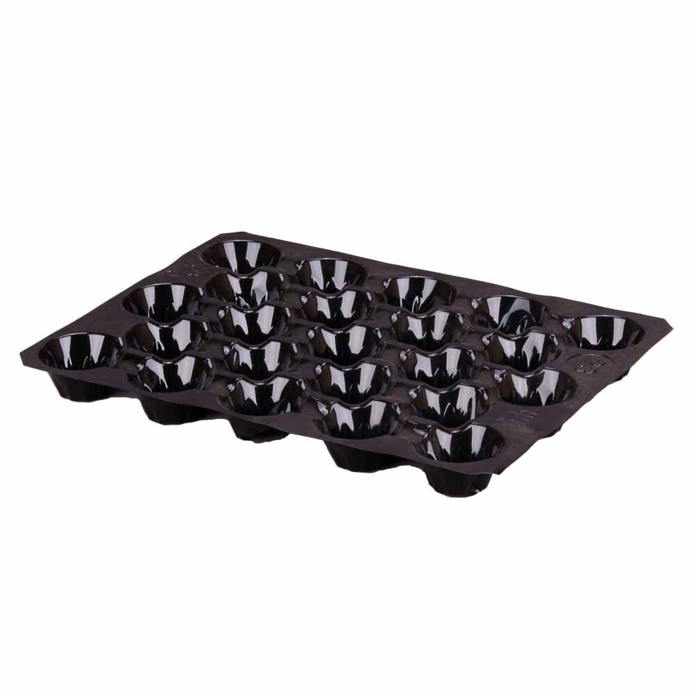 Nestpack-Einlagen aus Kunststoff 40 x 60 cm schwarz 23 Nester Nestpack-Einlagen aus Kunststoff 40 x 60 cm schwarz 23 Nester