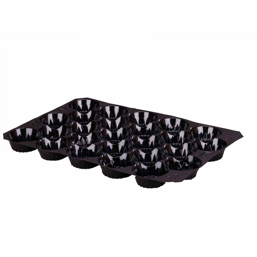 Nestpack-Einlagen aus Kunststoff 40 x 60 cm schwarz 25 Nester