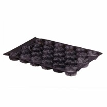 Nestpack-Einlagen aus Kunststoff 40 x 60 cm schwarz 28 Nester Nestpack-Einlagen aus Kunststoff 40 x 60 cm schwarz 28 Nester