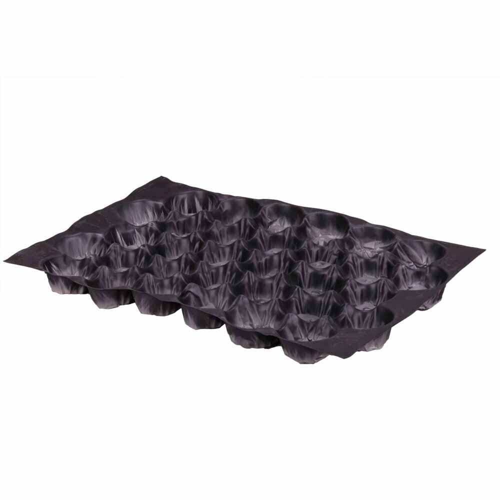 Nestpack-Einlagen aus Kunststoff 40 x 60 cm schwarz 32 Nester Nestpack-Einlagen aus Kunststoff 40 x 60 cm schwarz 32 Nester