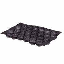 Nestpack-Einlagen aus Kunststoff 40 x 60 cm schwarz 32 Nester Nestpack-Einlagen aus Kunststoff 40 x 60 cm schwarz 32 Nester