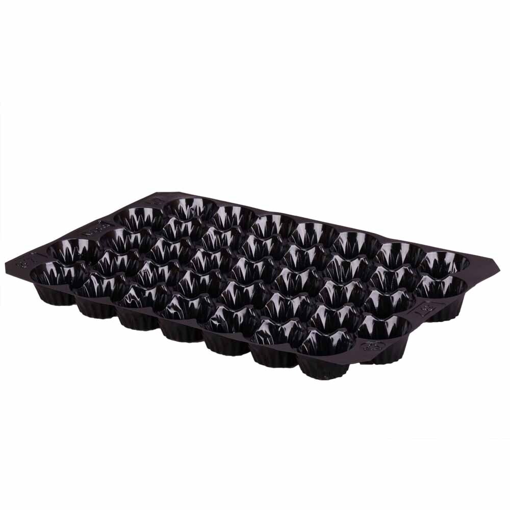 Nestpack-Einlagen aus Kunststoff 40 x 60 cm schwarz 37 Nester Nestpack-Einlagen aus Kunststoff 40 x 60 cm schwarz 37 Nester