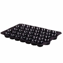 Nestpack-Einlagen aus Kunststoff 40 x 60 cm schwarz 37 Nester Nestpack-Einlagen aus Kunststoff 40 x 60 cm schwarz 37 Nester