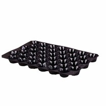 Nestpack-Einlagen aus Kunststoff 40 x 60 cm schwarz 39 Nester Nestpack-Einlagen aus Kunststoff 40 x 60 cm schwarz 39 Nester