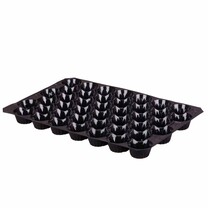 Nestpack-Einlagen aus Kunststoff 40 x 60 cm schwarz 42 Nester Nestpack-Einlagen aus Kunststoff 40 x 60 cm schwarz 42 Nester