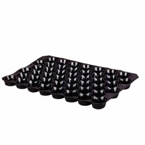 Nestpack-Einlagen aus Kunststoff 40 x 60 cm schwarz 45 Nester Nestpack-Einlagen aus Kunststoff 40 x 60 cm schwarz 45 Nester