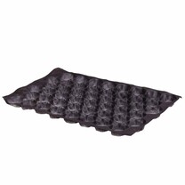 Nestpack-Einlagen aus Kunststoff 40 x 60 cm schwarz 48 Nester Nestpack-Einlagen aus Kunststoff 40 x 60 cm schwarz 48 Nester