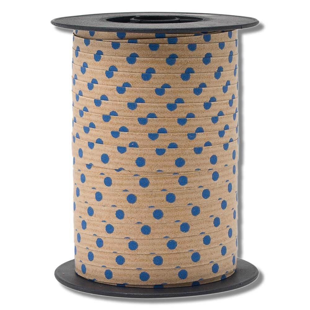 Packpapier - Ringelband - Punkte Blau Packpapier - Ringelband - Punkte Blau