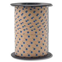 Packpapier - Ringelband - Punkte Blau