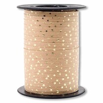Packpapier-Ringelband - Weihnachten Naturfarben/gold Packpapier-Ringelband - Weihnachten Naturfarben/gold