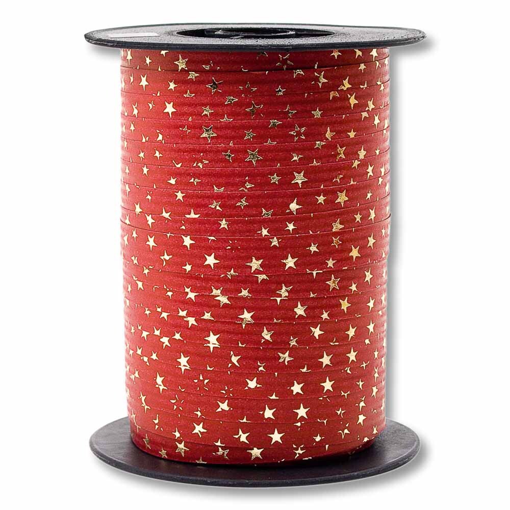 Packpapier - Ringelband - Weihnachten Rot Gold