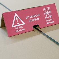Palettenhütchen "BITTE NICHT STAPELN" Palettenhütchen "BITTE NICHT STAPELN"