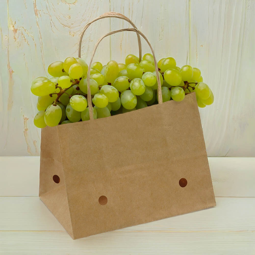 Papier-Tragetasche für Obst und Gemüse mini 500 g