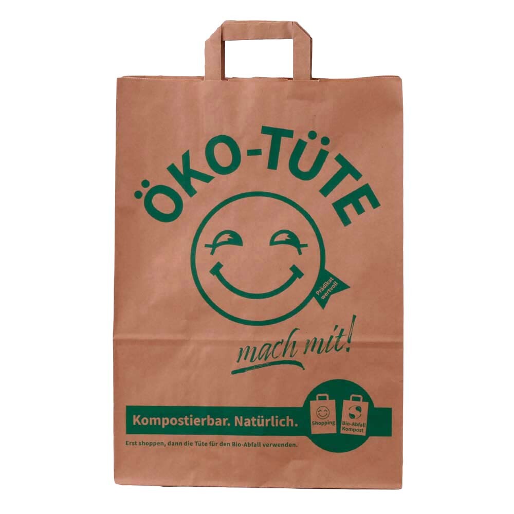 1000 Papierbeutel Braun - Papiertüten 19x7,5x29cm Für Obst & Einzelhandel