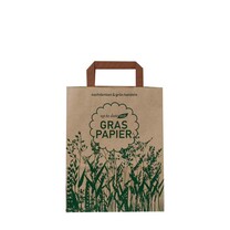 Papier-Tragetaschen aus Graspapier klein