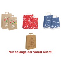 Papier-Tragetaschen mit Weihnachtsmotiv Papier-Tragetaschen mit Weihnachtsmotiv