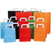 Papiertragetaschen farbig mit Papierhenkel Papiertragetaschen farbig mit Papierhenkel