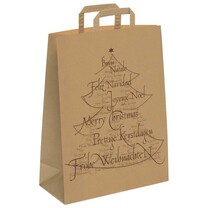 Papiertragetaschen Weihnachtsmotiv Weihnachtsbaum groß