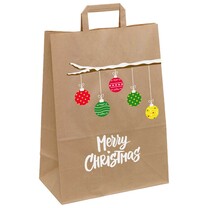 Papiertragetaschen Weihnachtsmotiv Weihnachtszweig groß