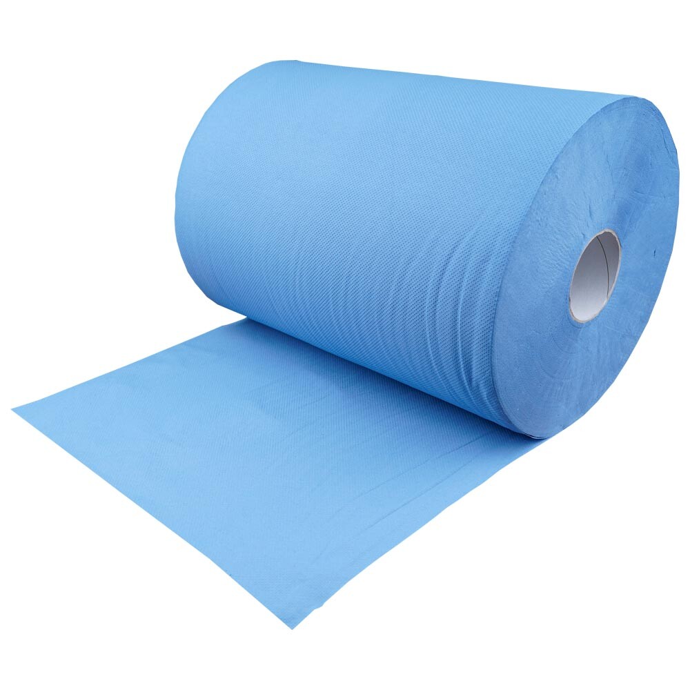 Papierwischtücher Zellstoff 2-lagig blau