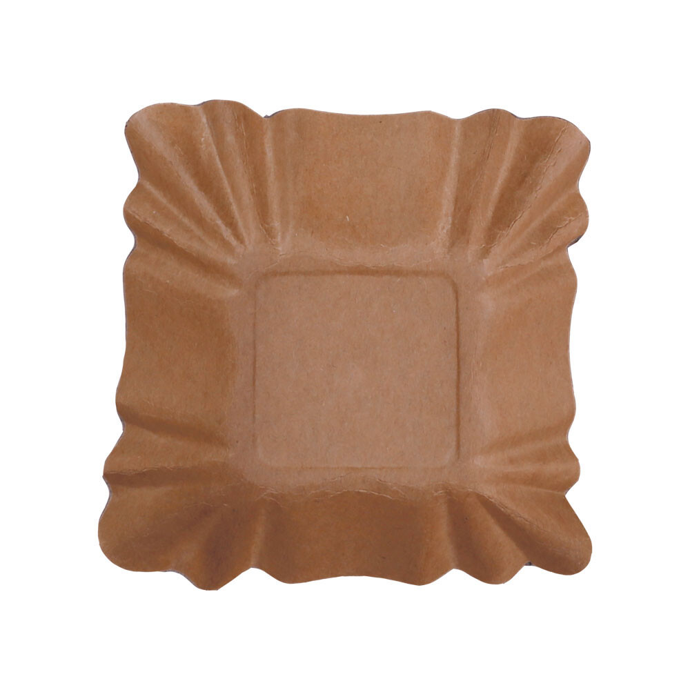 Pappschalen oval braun 9 x 9 x 3 cm mit Fettbarriere Pappschalen oval braun 9 x 9 x 3 cm mit Fettbarriere