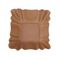 Pappschalen oval braun 9 x 9 x 3 cm mit Fettbarriere Pappschalen oval braun 9 x 9 x 3 cm mit Fettbarriere