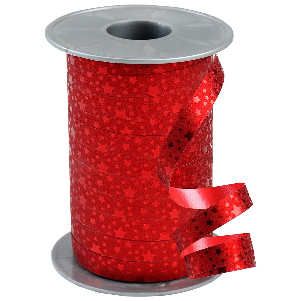 Poly - Ringelband Glitter Star rot Poly - Ringelband Glitter Star rot