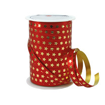 Poly - Ringelband - Weihnachten rot Poly - Ringelband - Weihnachten rot