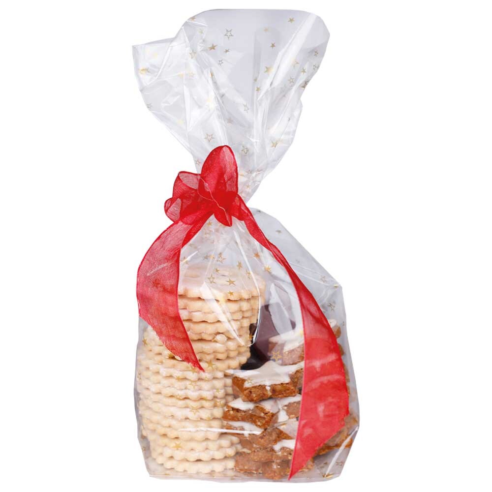 PP-Gebäckbeutel Goldsterne 500 g