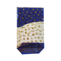 PP-Gebäckbeutel mit Weihnachtsmotiv 125 g blaugold PP-Gebäckbeutel mit Weihnachtsmotiv 125 g blaugold