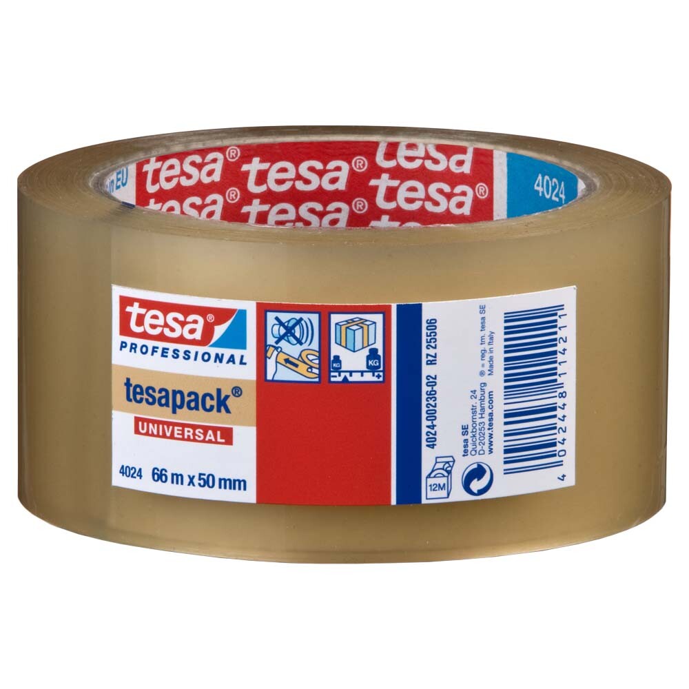 PP Klebeband tesapack® 4024 transparent 66 m 50 mm PP Klebeband tesapack® 4024 transparent 66 m 50 mm