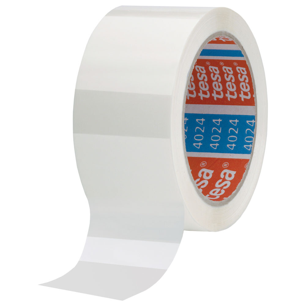 PP Klebeband tesapack® 4024 weiß 66 m 50 mm PP Klebeband tesapack® 4024 weiß 66 m 50 mm