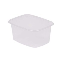 PP Rechteckbecher transparent 250 ml