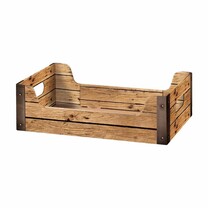 Präsentsteigen braun Holzoptik Wood - klein Präsentsteigen braun Holzoptik Wood - klein