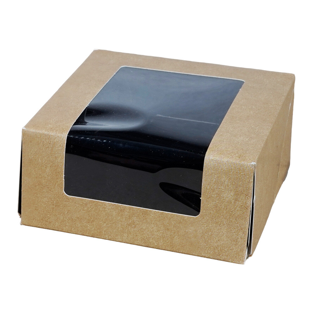 Pralinenschachtel mit Sichtfenster 10 x 10 x 4,5 cm Pralinenschachtel mit Sichtfenster 10 x 10 x 4,5 cm