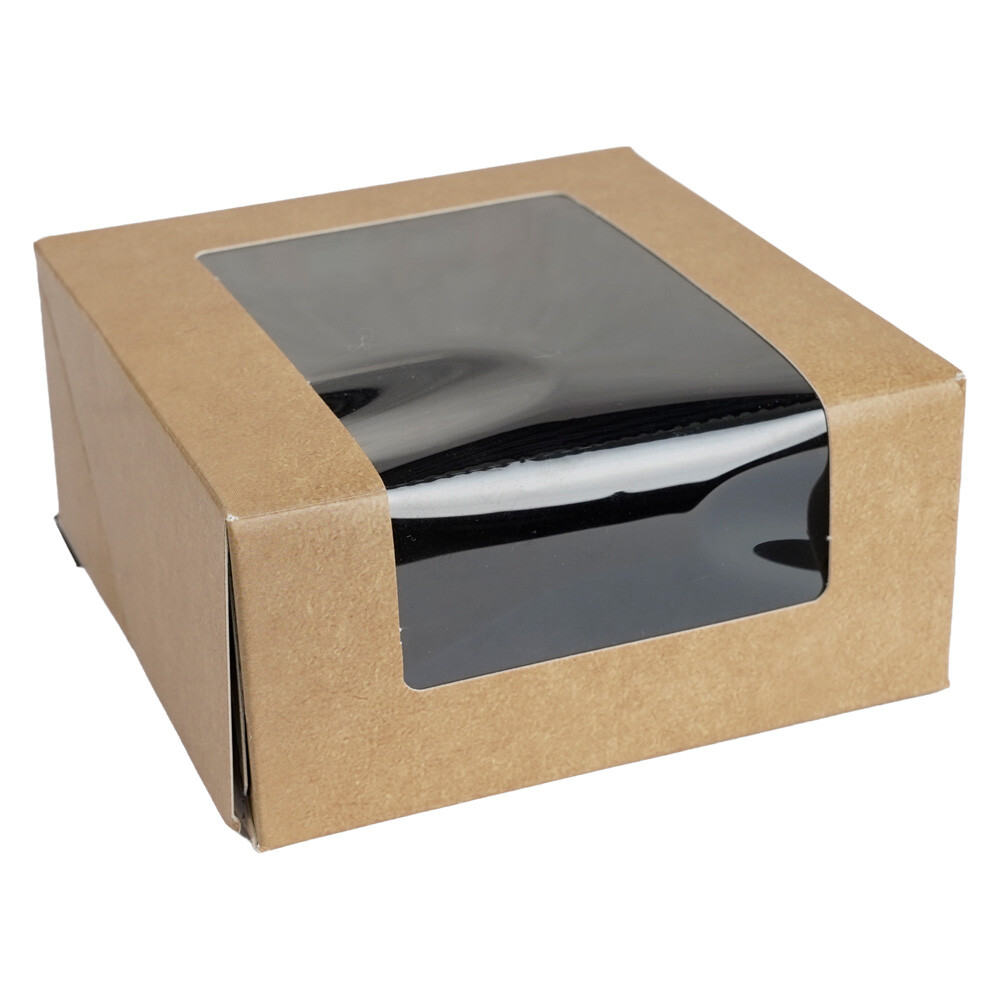 Pralinenschachtel mit Sichtfenster 10 x 10 x 4,5 cm Pralinenschachtel mit Sichtfenster 10 x 10 x 4,5 cm