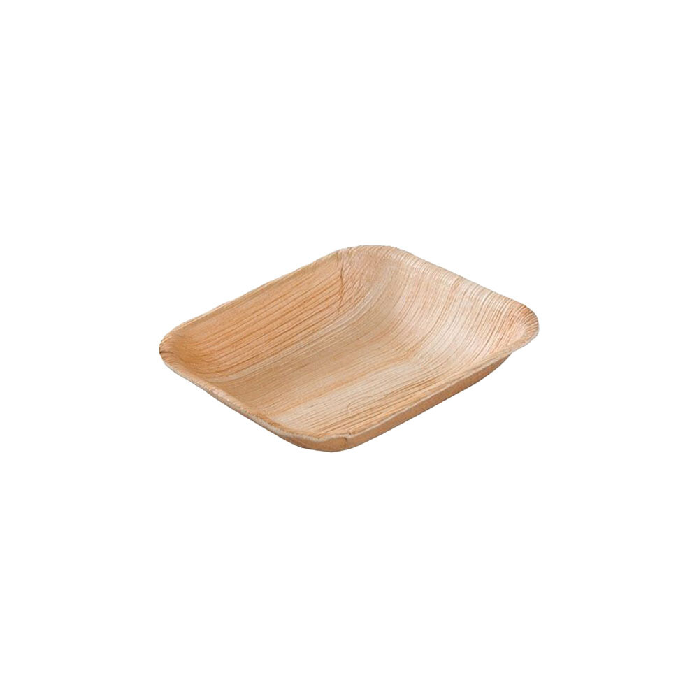 Quadratische Schalen aus Palmblatt 15 ml