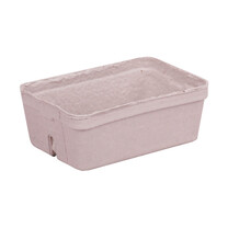 Rechteckige Beerenschale aus Holzschliff unbedruckt 250 g Rechteckige Beerenschale aus Holzschliff unbedruckt 250 g