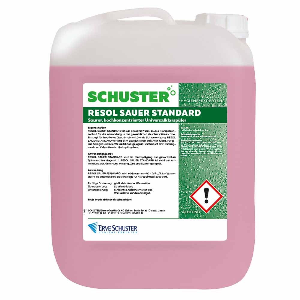 RESOL - Sauer Standard Klarspüler Kanister a 20 kg RESOL - Sauer Standard Klarspüler Kanister a 20 kg