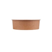 Salatschale 1130 ml braun 183 x 57 mm - PE-beschichtet Salatschale 1130 ml braun 183 x 57 mm - PE-beschichtet