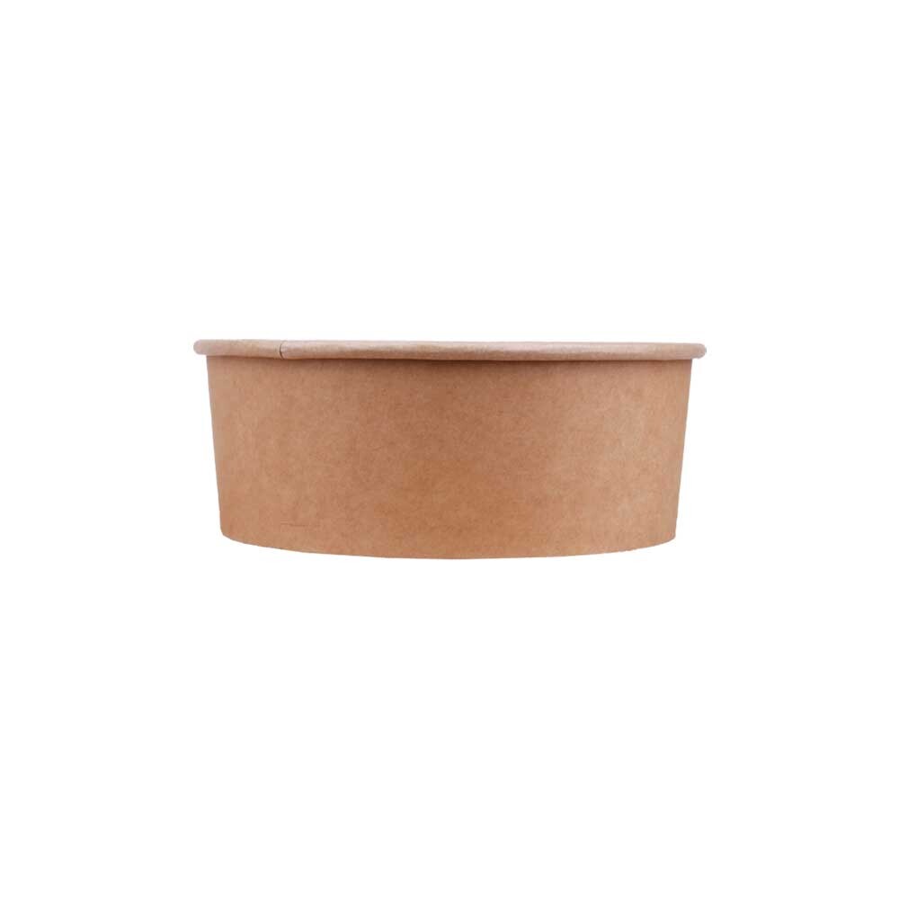 Salatschale 1300 ml braun 183 x 67 mm - PE-beschichtet Salatschale 1300 ml braun 183 x 67 mm - PE-beschichtet