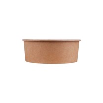 Salatschale 1300 ml braun 183 x 67 mm - PE-beschichtet Salatschale 1300 ml braun 183 x 67 mm - PE-beschichtet