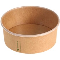 Salatschale 300 ml braun Typ 20745 PLA-beschichtet Salatschale 300 ml braun Typ 20745 PLA-beschichtet