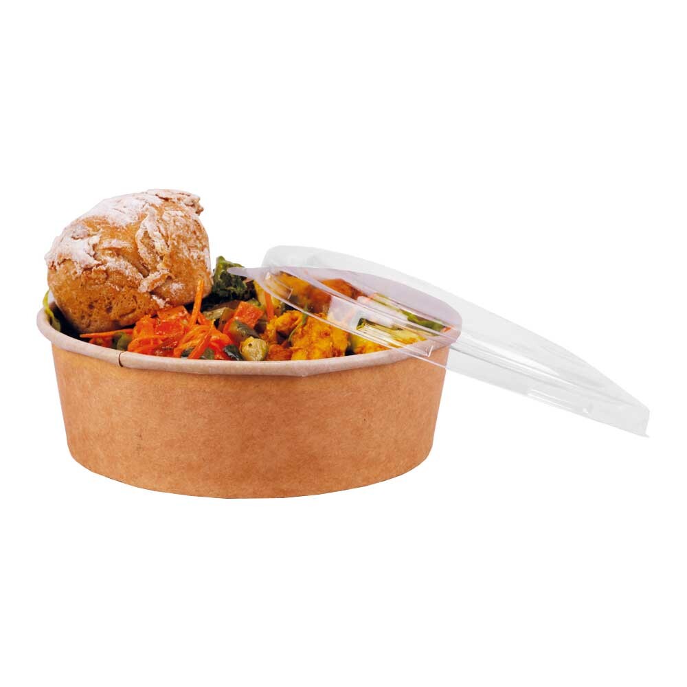 Salatschale 300 ml braun Typ 20745 PLA-beschichtet Salatschale 300 ml braun Typ 20745 PLA-beschichtet