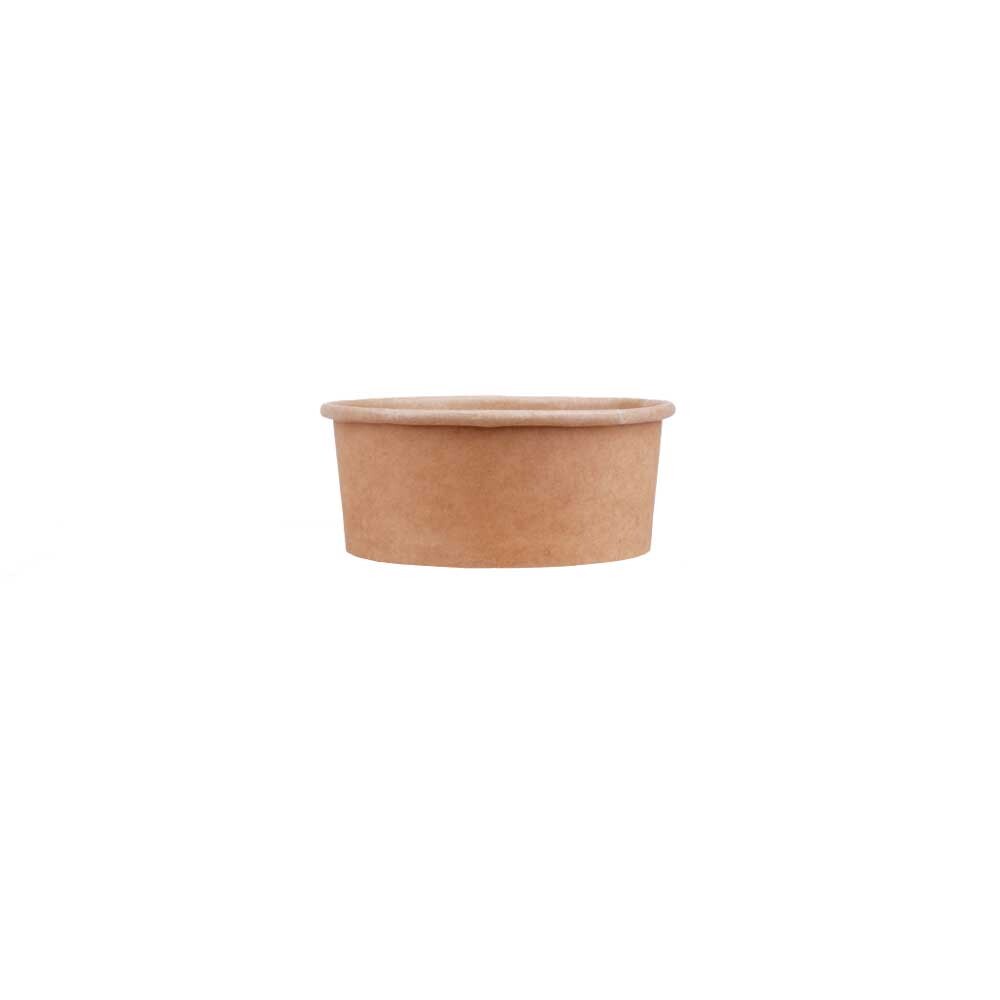 Salatschale 320 ml braun 120 x 48 mm - PE-beschichtet
